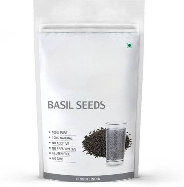 AnnieHerbs Basil Seeds / Tukmariya / Sabja / Bapji Seed for Protein Seed