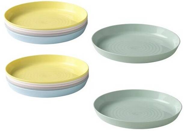 IKEA SP by Children's Plates ,mixed colours Quarter Plates , Quarter Plate Dinner Plate