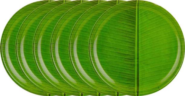 Feast Melamine Banana Leaf 10 Inch Full Dinner Plate set Dinner Plate