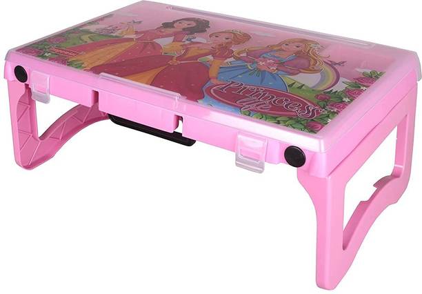 HALSEY Plastic Kids Study Desk- Portable Light Weight Desk-Foldable Study Desk Plastic Study Table