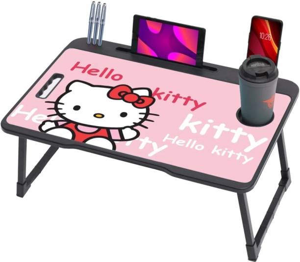 DND NX Multi-Purpose Laptop Desk for Study and Reading with Fold able Non-Slip Legs Engineered Wood Study Table