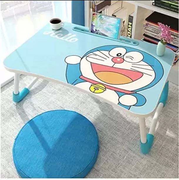 VRTREND Multipurpose Foldable with Cup Holder, Study , Bed Wood Portable Laptop Table