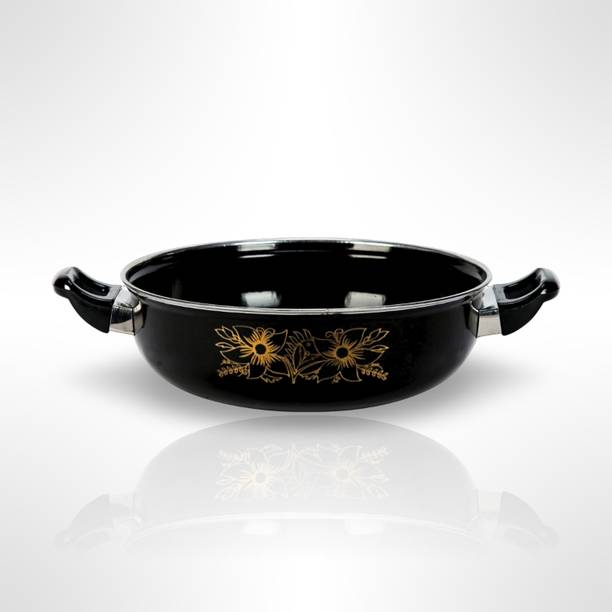 My Store Non Stick Black Kadhai - Cook Delicious Meals with Induction Friendly Kadhai 27 cm diameter 3.5 L capacity