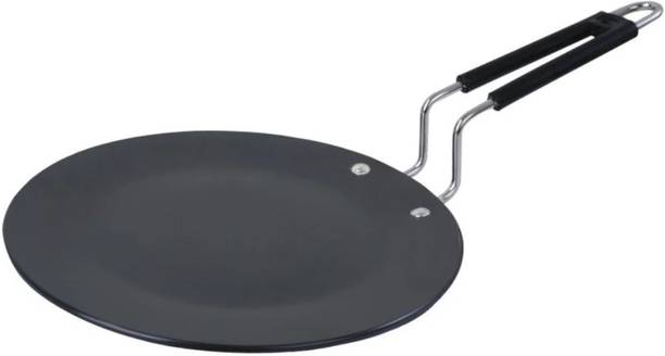 My Store Traditional Cooking Excellence: Heavy-Duty Pre-seasoned Iron Tawa - 9.5 Inch Tawa 24.5 cm diameter