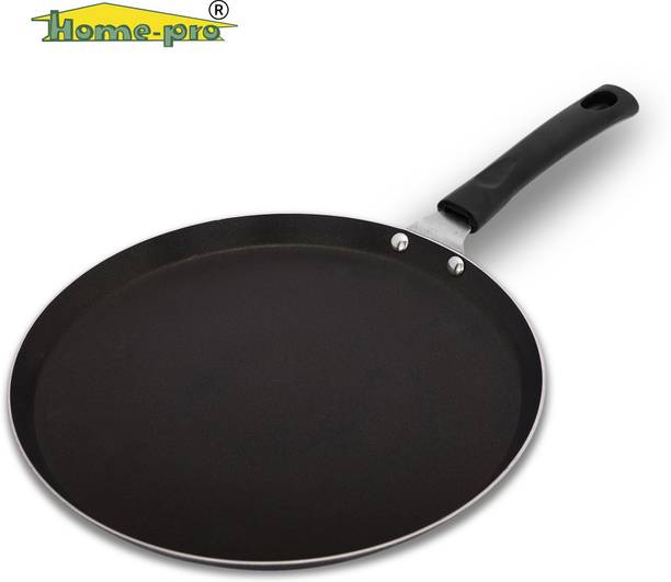 Home-pro Non-Stick Dosa Tawa with Sturdy Riveted and Virgin Bakelite Handle Tawa 28 cm diameter