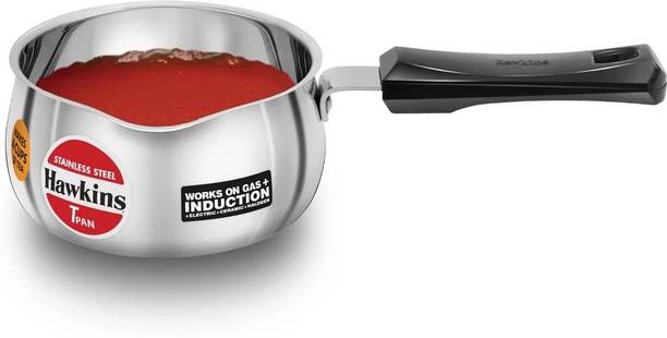 Hawkins Tpan (SST10) Sauce Pan 13 cm diameter 1 L capacity (Stain