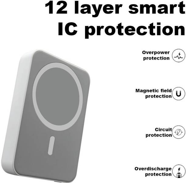 GIFNI 10400 mAh 6 W Wireless With MagSafe Ultra Slim Pocket Size Power Bank