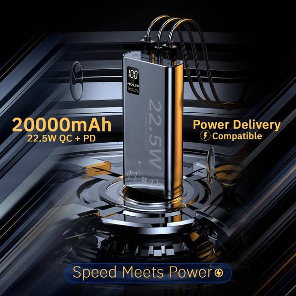 MIOX 20000 mAh 22.5 W Compact Power Bank