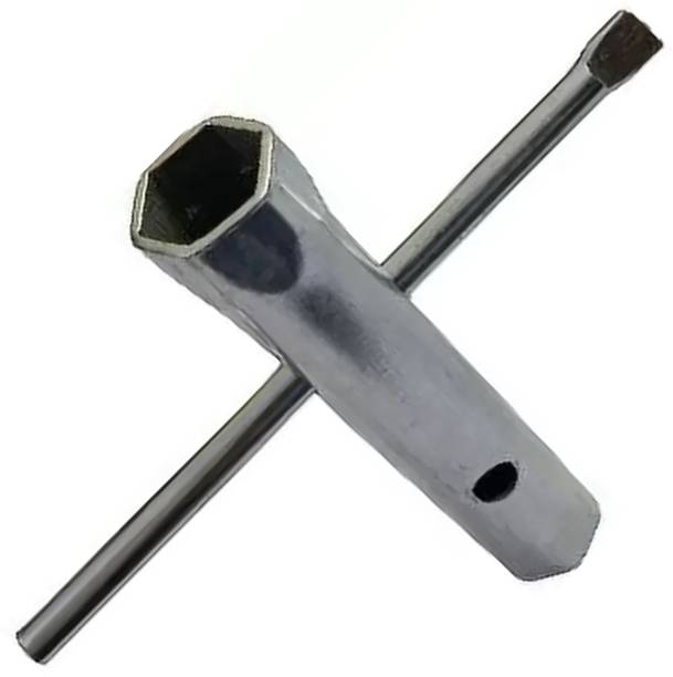 Kiesh P07 14mm X 16mm Spark Plug Pana Spanner opening Tool with Double Sided Pipe Wrench With Tommy Bar Double Sided Pipe Wrench