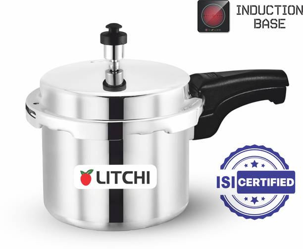 Litchi Aluminium Outerlid 2 L Outer Lid Induction Bottom Pressure Cooker