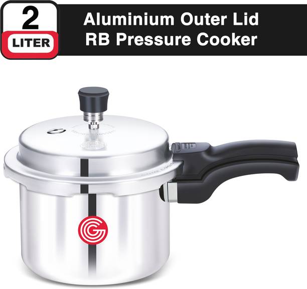 globe Kiwi Regular Base with Outer Lid |6 Years Warranty 2 L Outer Lid Pressure Cooker