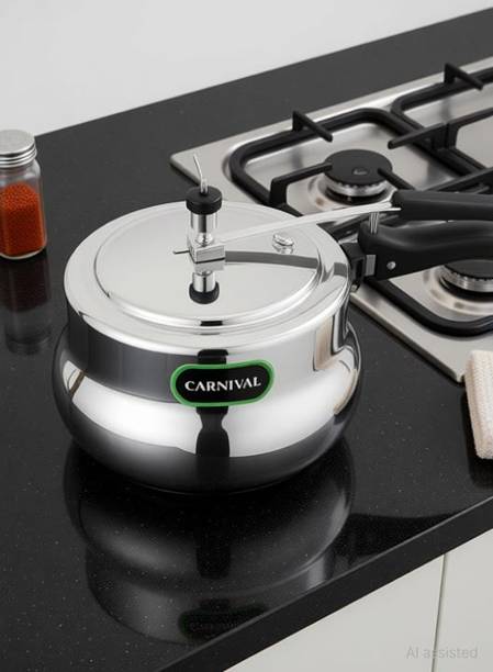 CARNIVAL Aluminium Desire Model Inner Lid Pressure Cooker 2.5 Ltr Pure Virgin Aluminumim 2.5 L Inner Lid Pressure Cooker