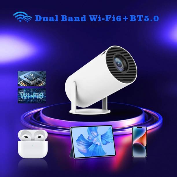 4uonly Portable Mini Projector, 4K 1080P Full HD Projector FVG15 (2200 lm / Remote Controller) Portable Projector