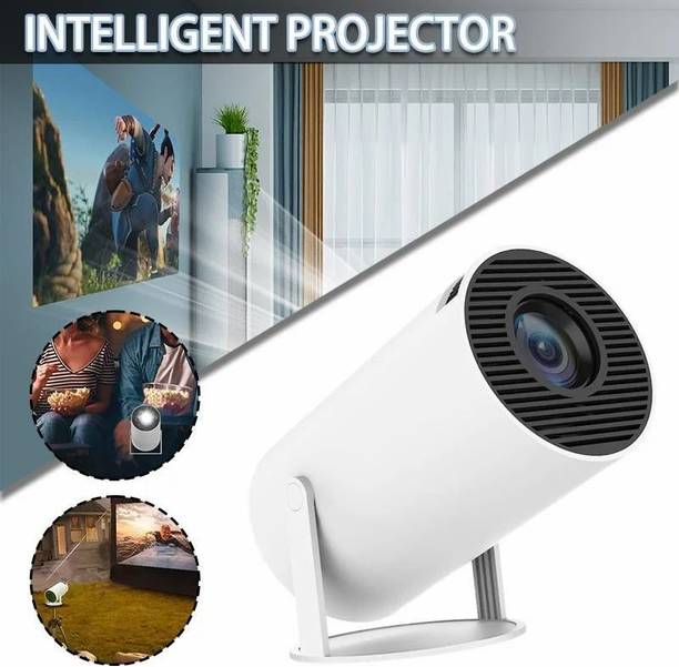 4uonly Latest Smart Mini Portable Projector with WiFi and Bluetooth XDC20 (2200 lm) Portable Projector