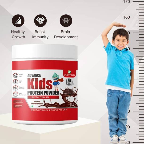 DNUTRIXN Advance Kids Protein Powder | Advanced Formulation| Growth, Height & Weight Gain Protein Blends