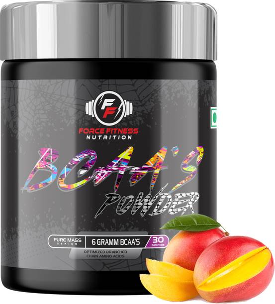 FORCE FITNESS NUTRITION BCAA 30 Serving Amino Acid Powder with Glutamine, Creatine, Taurine & Citrulline BCAA