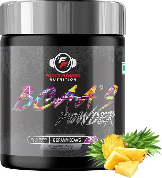 FORCE FITNESS NUTRITION BCAA 30 Serving Amino Acid Powder with Glutamine, Creatine, Taurine & Citrulline BCAA