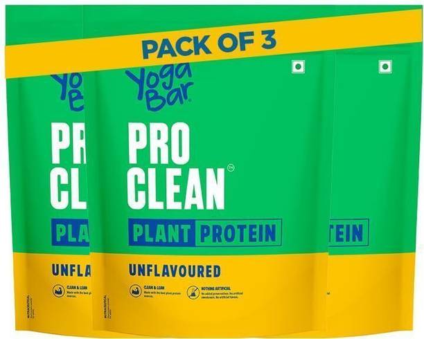 Yogabar Plant Protein Unflavoured | 28g per scoop | Clean protein Plant-Based Protein