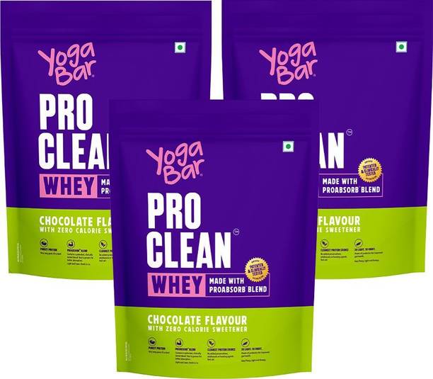 Yogabar Whey Protein Isolate + Concentrate|Chocolate 907g|25g Protein/Scoop Whey Protein