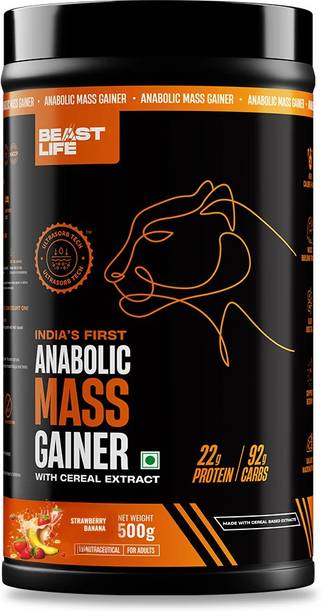 BeastLife High Protein Gainer - No Maltodextrin Weight Gainers/Mass Gainers