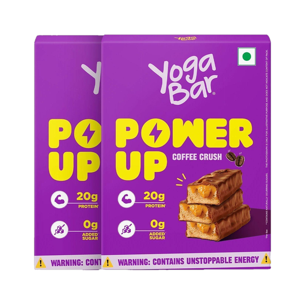 Yogabar 20g Protein, Gluten-Free, Healthy Snacks, 10 Protein Bars