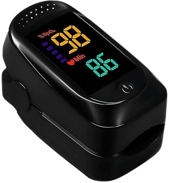 colorsole Pulse Oximeter Fingertip SpO2 PR PI Waveform Sleep Mode Black Pulse Oximeter