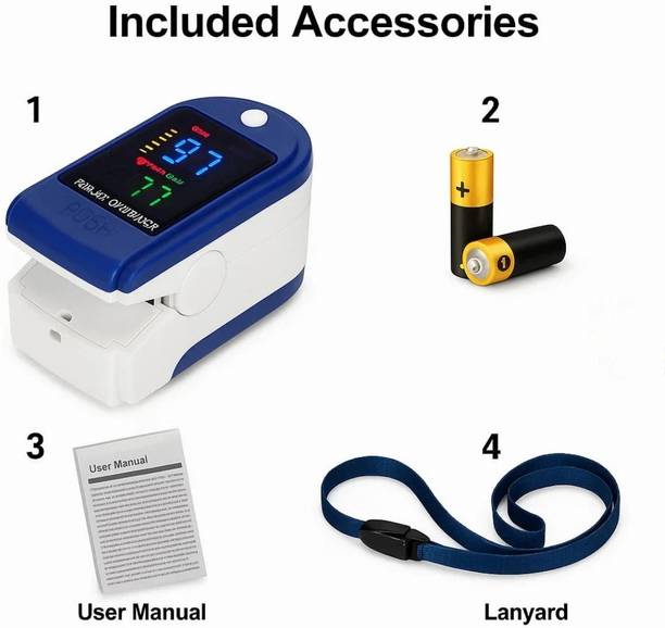 Aman Med Portable Digital Pulse Oximeter Measure SpO2 and Pulse Rate Instantly Pulse Oximeter