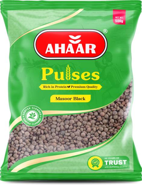 Ahaar Black Masoor Dal (Whole) (Pulses / Masoor Dal (Black Whole Lentils))