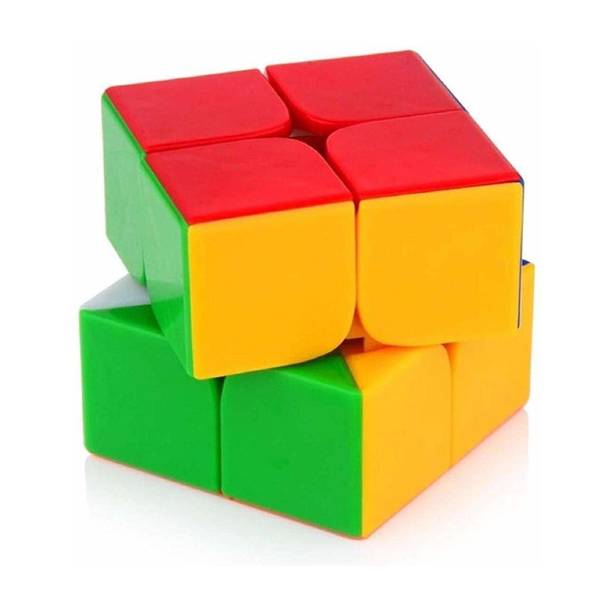 CPM High Speed 2x2 Rubix Cube Stickerless Puzzle Smooth Magic Cube (PACK OF 1)