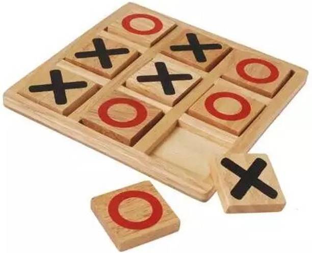 PopPlop Zero&Cross Tic Tac Toe Board Game for Adults,Kids Wooden Zero Kata Puzzle Game