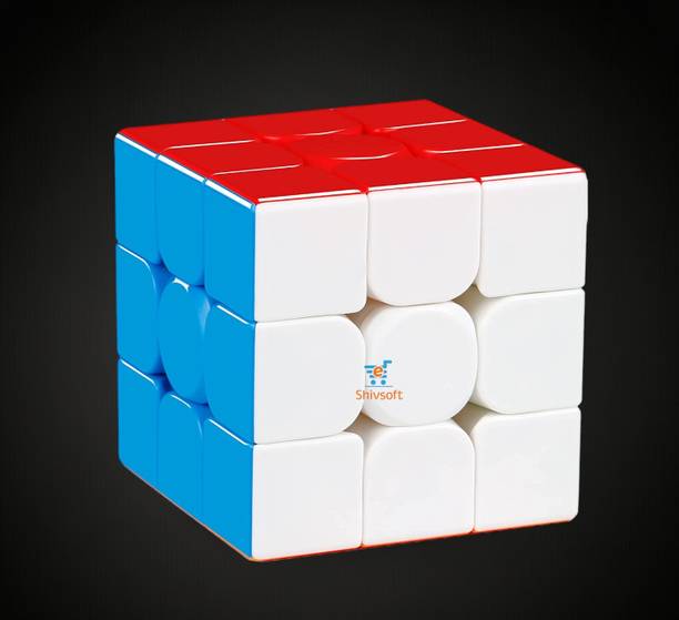 Shivsoft Speed Cube 3x3 High Speed Smooth Mooving Cube -11041
