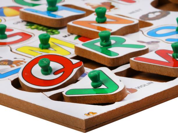 Wow The Toy Wooden Puzzle Capital Alphabets Letters For Pre-School Kids