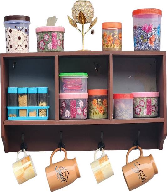KHUSUBHDECOR Wooden Wall Shelf