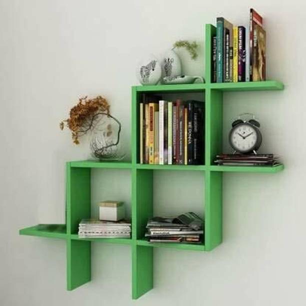 Murad Arts MDF (Medium Density Fiber), Wooden Wall Shelf