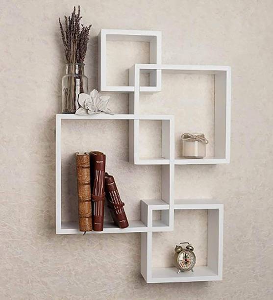 Murad Arts MDF (Medium Density Fiber), Wooden Wall Shelf