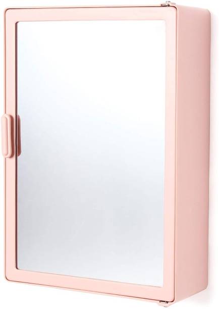 Zahab bathroom cabinet with mirror Plastic Wall Shelf