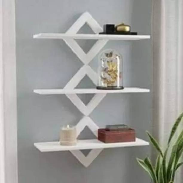 SIWOZ wooden wall shelf (samosa) Living Room & Bedroom Book Shelf Wooden Wall Shelf MDF (Medium Density Fiber) Wall Shelf