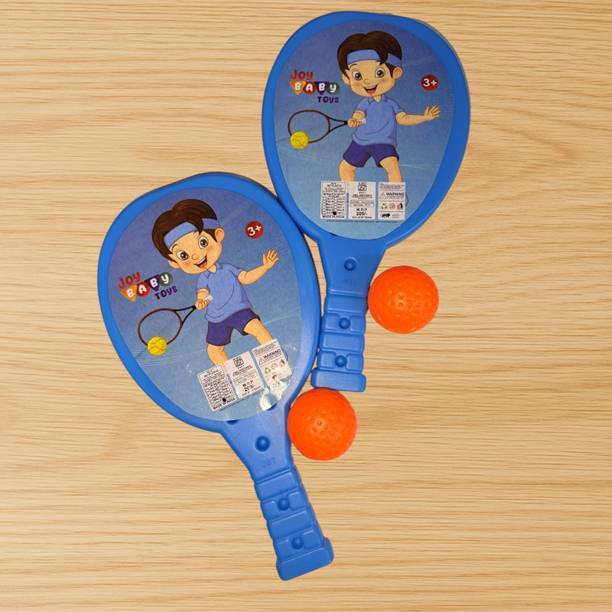 Dorytoys Kids Tennis Fun Sports Toy Kit with Lightweight Racquets and Balls Multicolor Unstrung Tennis Racquet