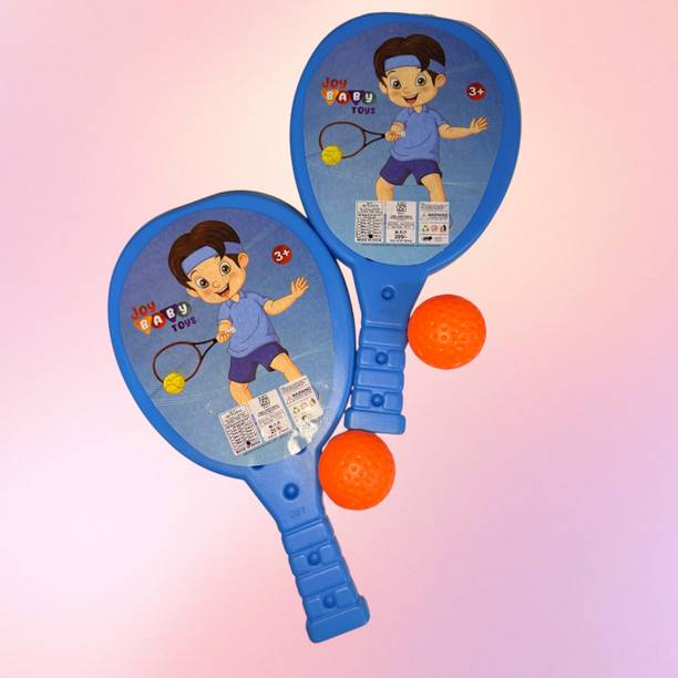 Dorytoys Kids Tennis Sports Toy Set with Beginner Practice Balls Included Multicolor Unstrung Tennis Racquet