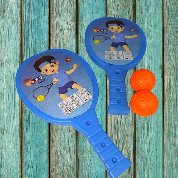 Dorytoys Fun Sports Tennis Play Kit for Kids with Durable Plastic Equipment Multicolor Unstrung Tennis Racquet