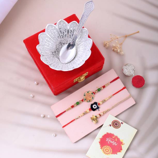 Great Art Bhaiya Bhabhi GA-2024-BSW-10 Pearl Thali  Set