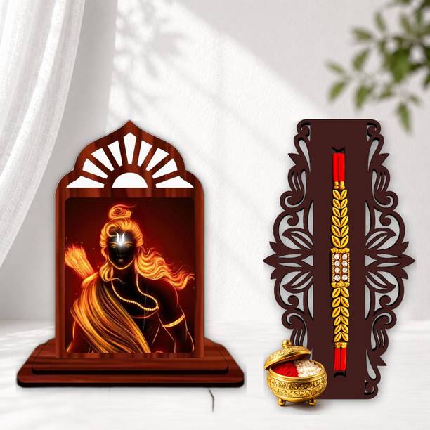 Color Splash Designer June 2026 rakhi_SHOWPIECE set -1131 Mauli Thread, Pearl Rakhi, Showpiece, Chawal Roli Pack Set