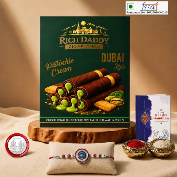 DeoDap Rakhi With Chocolate|Roli-chawal|Coin|Greeting Card_K1_915_CG-P Assorted Gift Box