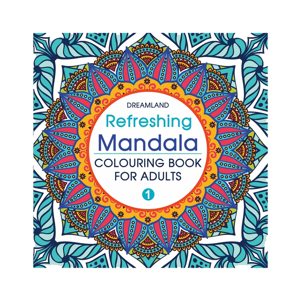 Refreshing Mandala- Colouring Book for Adults Book 1  - Intricate Mandala Designs for Mindfulness, Relaxation & Creativity | High Quality Paper for Pens, Pencils & Markers