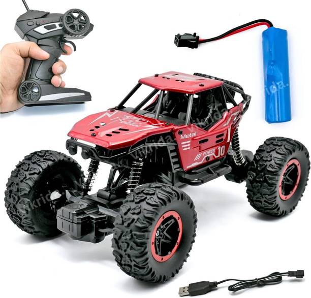 विक्रीडा Remote Control Car for Kids, Monster Truck Rock Crawler Climbing RC Car