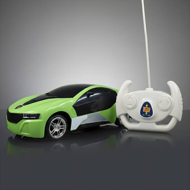 Gurukrupa 3D Racing Car Toy Remote Control Operated High Speed with 3D Light Effect