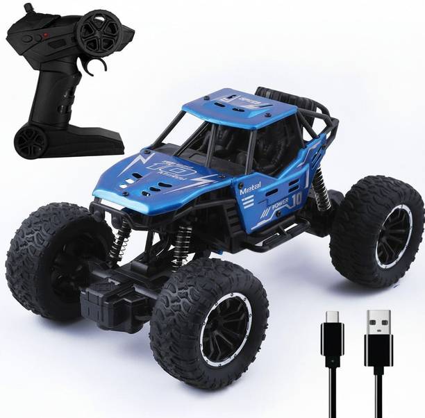 VISSHI Metal Body Monster Truck for Kids | Rock Crawler 2 Wd Remote Control Car OffRoad