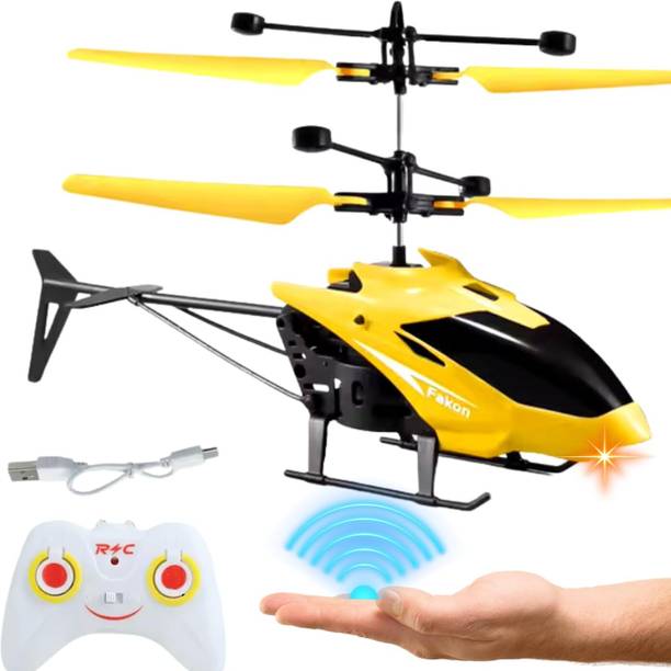 SuNZita RC Helicopter with Hand Gravity Sensor, Flying Toy with 3D Light & Safety Sensor