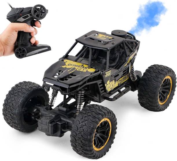 RIVIN Rechargeable 4WD Remote Control Monster Truck Car for Kids (Black)
