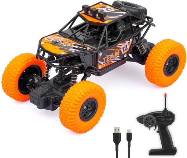 APJ enterprise Remote Control Monster Truck Rock Crawler Car Toy for Kids Multicolor